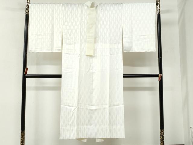平和屋着物●長襦袢　無双仕立て　よろけ縞　枝葉地紋　三越扱い　正絹　逸品　CABM4238yc