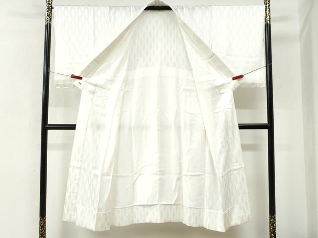 平和屋着物●長襦袢　無双仕立て　よろけ縞　枝葉地紋　三越扱い　正絹　逸品　CABM4238yc
