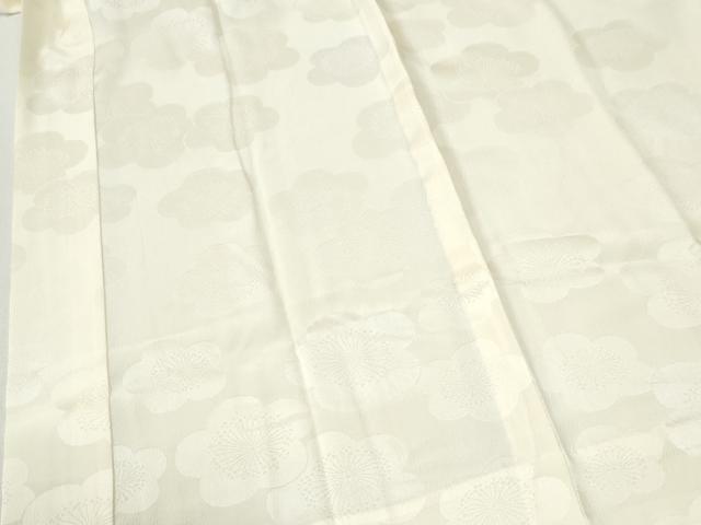 平和屋着物●長襦袢　無双仕立て　梅地紋　正絹　逸品　未使用　CABM4243yc