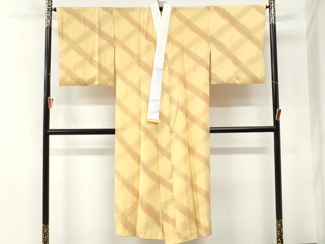 平和屋着物●長襦袢　無双仕立て　格子　暈し染め　正絹　逸品　CABM4244yc