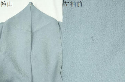 平和屋着物●上質な色無地　紋意匠　秘色色　正絹　逸品　CABM4247yc