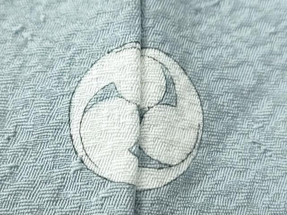 平和屋着物●上質な色無地　紋意匠　秘色色　正絹　逸品　CABM4247yc