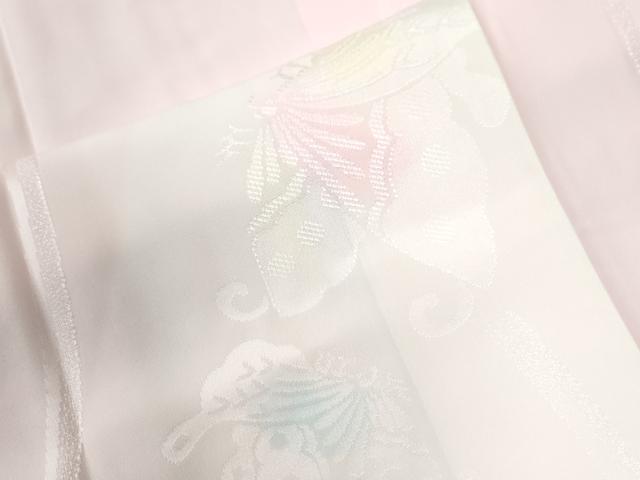 平和屋着物●長襦袢　袷　立涌舞蝶地紋　暈し染め　さが美扱い　半衿刺繍　正絹　逸品　CABM4257yc