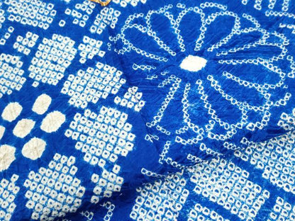 平和屋着物●豪華振袖　総絞り　駒刺繍　熨斗吉祥舞花文　正絹　逸品　CABM4262yc