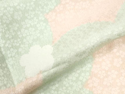 平和屋着物●長襦袢　無双仕立て　舞花文　正絹　逸品　CABM4266yc