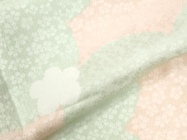 平和屋着物●長襦袢　無双仕立て　舞花文　正絹　逸品　CABM4266yc