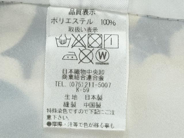 平和屋着物●小振袖　二尺袖　薔薇　黒地　洗える着物　CABM4272yc