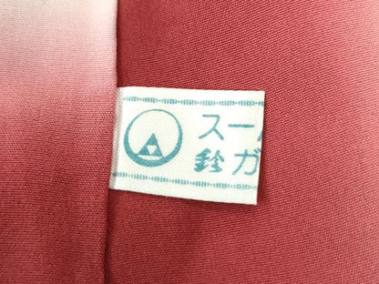 平和屋着物●上質な小紋　草花文　黒地　金彩　鈴乃屋扱い　正絹　逸品　CABM4295yc