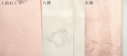 平和屋着物●上質な小紋　地紋起こし　菱草花文　暈し染め　正絹　逸品　CABM4315yc