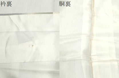 平和屋着物●上質な小紋　変わり市松箔散らし　暈し染め　金彩　正絹　逸品　CABM4318yc
