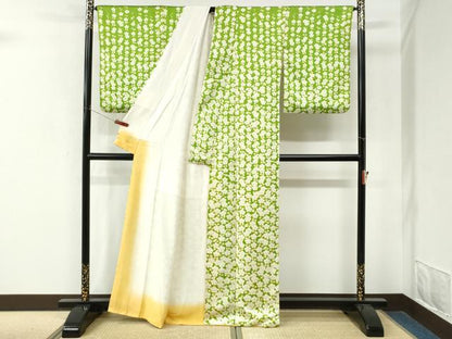平和屋着物●訪問着　梅　正絹　逸品　CABM4326yc