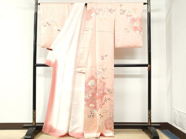 平和屋着物●訪問着　絞り　橘花文　金彩　近鉄百貨店扱い　正絹　逸品　CABM4329yc