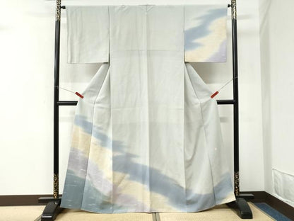 平和屋着物●京友禅作家　山科春宣　訪問着　霞文　暈し染め　正絹　逸品　CABM4346yc
