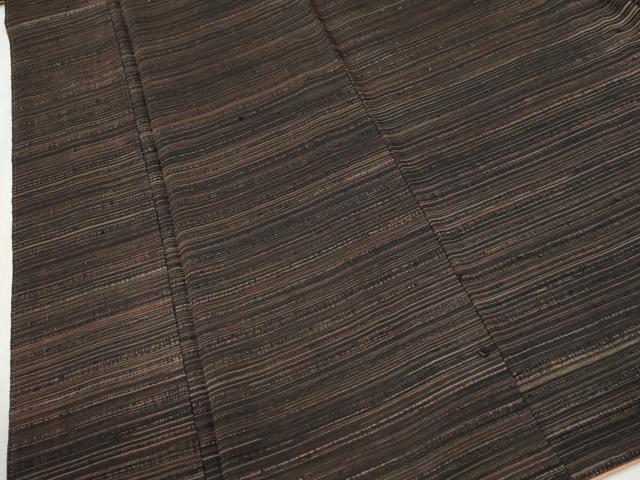 平和屋着物●上質な小紋　霞文　黒地　正絹　逸品　未使用　CABM4347yc