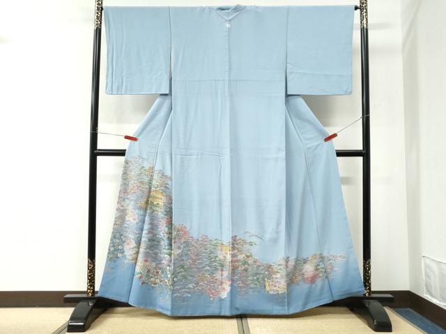 平和屋着物●豪華色留袖　総刺繍　浜松籬京風景文　暈し染め　さが美扱い　正絹　逸品　CABM4357yc