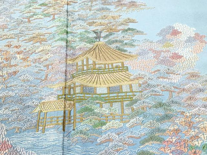 平和屋着物●豪華色留袖　総刺繍　浜松籬京風景文　暈し染め　さが美扱い　正絹　逸品　CABM4357yc