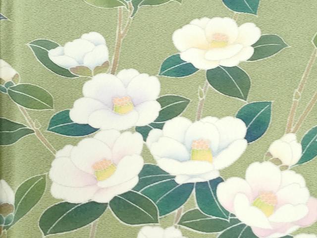 平和屋着物●十日町友禅作家　関口遼一　訪問着　童子枝花文　暈し染め　正絹　逸品　CABM4358yc