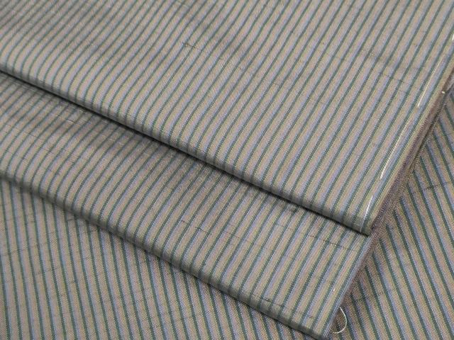 平和屋着物●上質な紬　縞　正絹　逸品　未使用　CABM4371yc