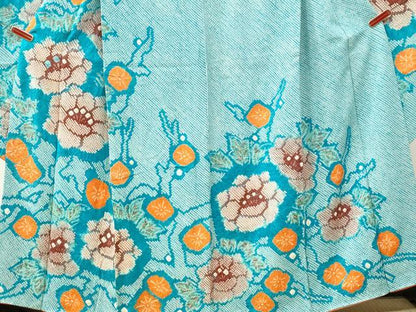 平和屋着物●豪華振袖　総絞り　枝花文　正絹　逸品　CABM4382yc