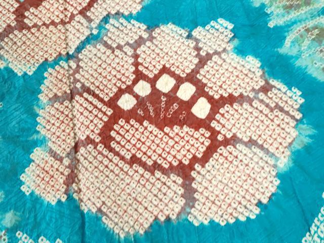 平和屋着物●豪華振袖　総絞り　枝花文　正絹　逸品　CABM4382yc