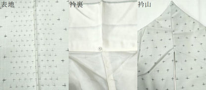 平和屋着物●上質な紬　十字絣　正絹　逸品　CABM4388yc