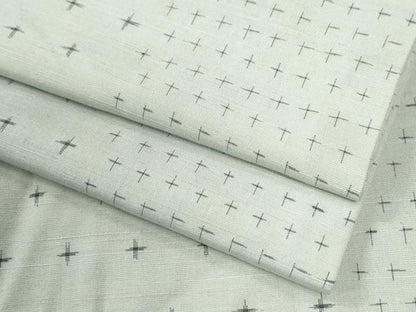平和屋着物●上質な紬　十字絣　正絹　逸品　CABM4388yc