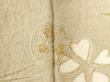 平和屋着物●訪問着　作家物　駒刺繍　宝尽くし舞花文　金彩　正絹　逸品　CABM4390yc