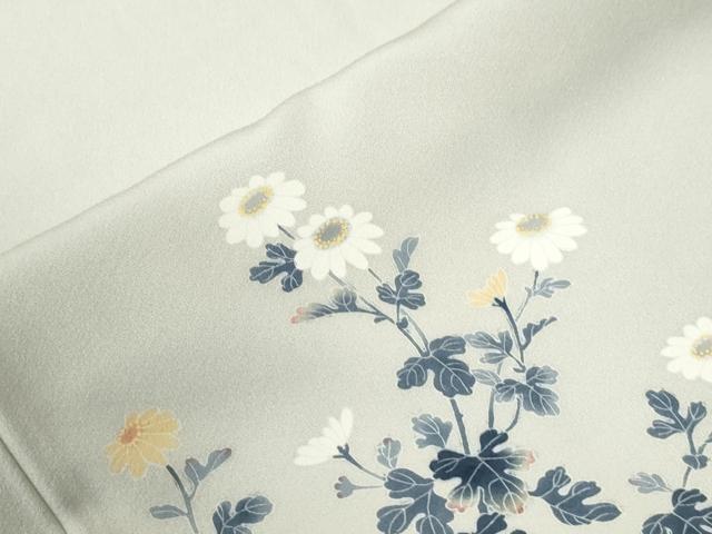 平和屋着物●訪問着　友禅　作家物　枝花文　正絹　逸品　CABM4392yc