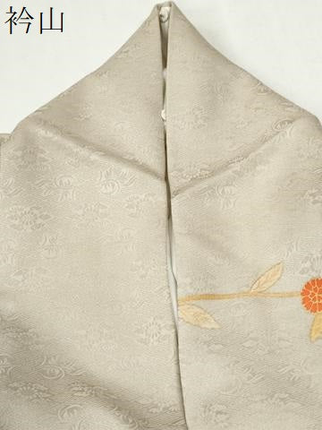 平和屋着物●訪問着　流水扇面草花文　暈し染め　金彩　正絹　逸品　CABM4402yc