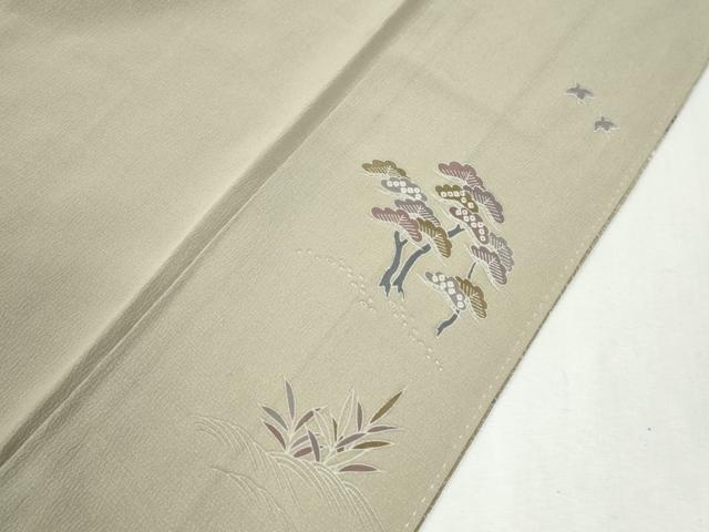 平和屋着物●訪問着　駒刺繍　浜松舟文　暈し染め　金彩　正絹　逸品　未使用　CABM4408yc