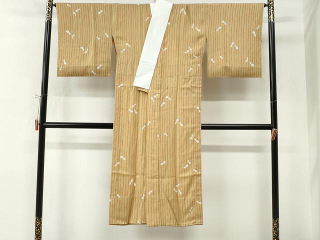 平和屋着物●長襦袢　無双仕立て　縞　瓢箪　正絹　逸品　未使用　CABM4411yc