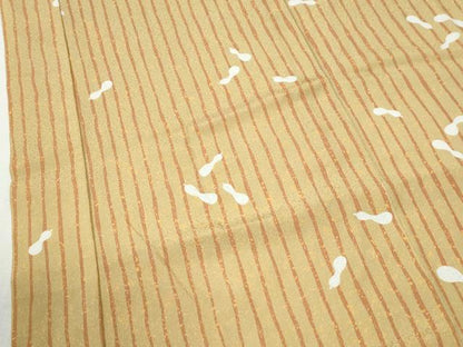 平和屋着物●長襦袢　無双仕立て　縞　瓢箪　正絹　逸品　未使用　CABM4411yc