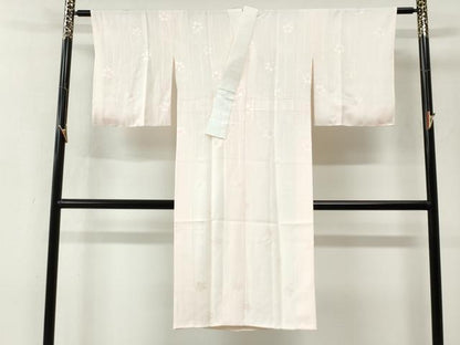 平和屋着物●長襦袢　袷　舞桜地紋　暈し染め　正絹　逸品　未使用　CABM4412yc