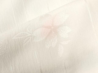 平和屋着物●長襦袢　袷　舞桜地紋　暈し染め　正絹　逸品　未使用　CABM4412yc