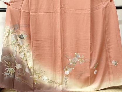 平和屋着物●訪問着　辻が花　暈し染め　金彩　正絹　逸品　CABM4417yc