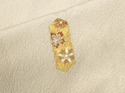 平和屋着物●訪問着　舞花文　金彩　正絹　逸品　CABM4426yc