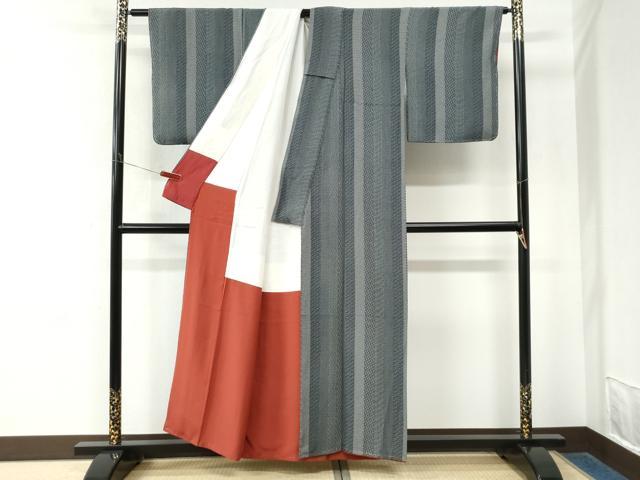 平和屋着物●江戸小紋　寄せ小紋柄　正絹　逸品　未使用　CABM4440yc