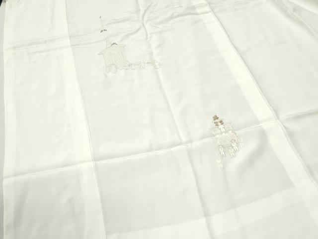 平和屋着物●中国三大刺繍　スワトウ刺繍　総刺繍　長襦袢　無双仕立て　祇園祭　金糸　やまと誂製　正絹　逸品　CABM4447yc