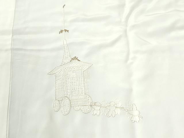 平和屋着物●中国三大刺繍　スワトウ刺繍　総刺繍　長襦袢　無双仕立て　祇園祭　金糸　やまと誂製　正絹　逸品　CABM4447yc
