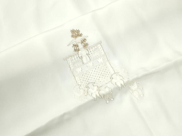 平和屋着物●中国三大刺繍　スワトウ刺繍　総刺繍　長襦袢　無双仕立て　祇園祭　金糸　やまと誂製　正絹　逸品　CABM4447yc