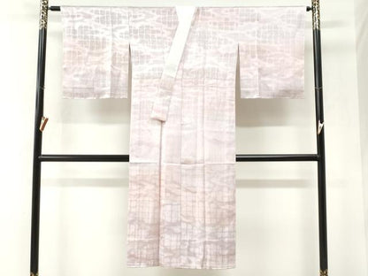平和屋着物●長襦袢　無双仕立て　霞地紋　暈し染め　やまと金ラベル　正絹　逸品　未使用　CABM4453yc