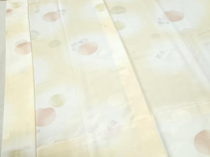 平和屋着物●長襦袢　無双仕立て　万寿菊地紋　暈し染め　洗える着物　未使用　CABM4456yc