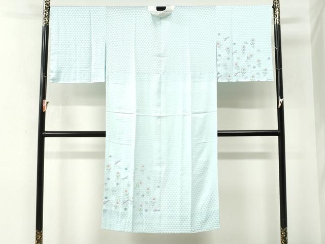 平和屋着物●長襦袢　無双仕立て　手描き　源氏香草花文　正絹　逸品　未使用　CABM4460yc