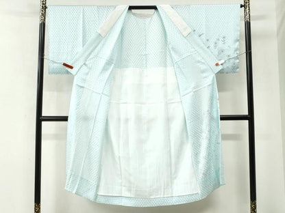 平和屋着物●長襦袢　無双仕立て　手描き　源氏香草花文　正絹　逸品　未使用　CABM4460yc