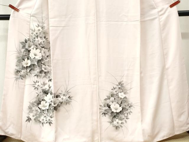 平和屋着物●訪問着　草花文　暈し染め　正絹　逸品　CABM4491yc