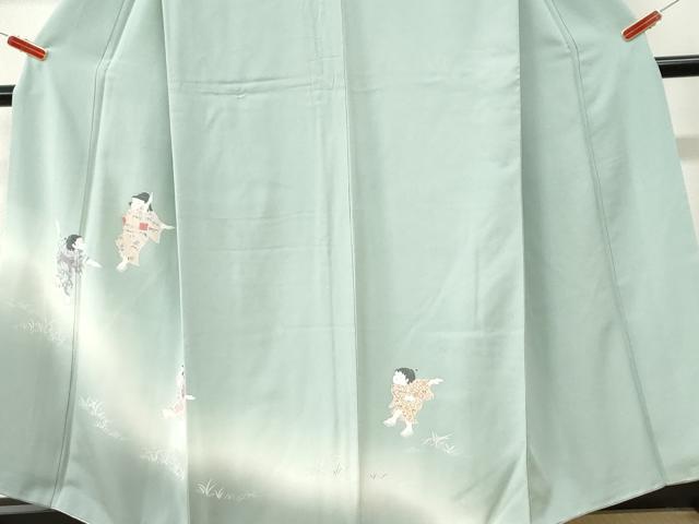 平和屋着物●訪問着　童子遊び　暈し染め　正絹　逸品　CABM4497yc