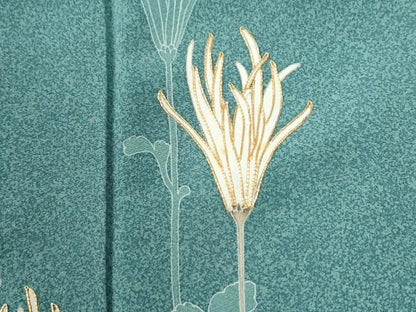 平和屋着物●訪問着　駒刺繍　裏菊　正絹　逸品　CABM4499yc