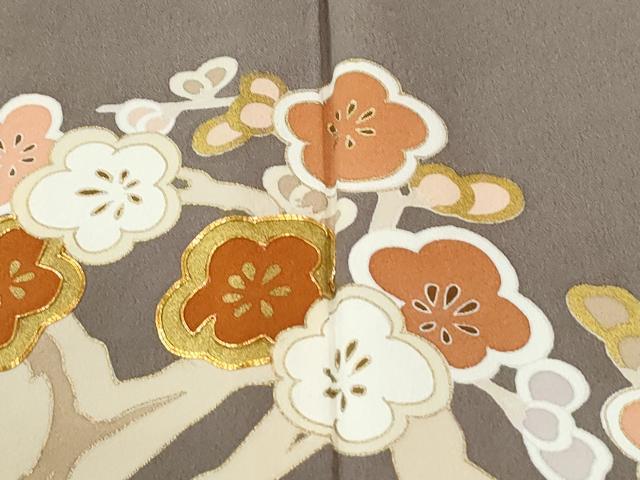 平和屋着物●豪華色留袖　駒刺繍　流水松竹梅　金彩　正絹　逸品　CABM4506yc