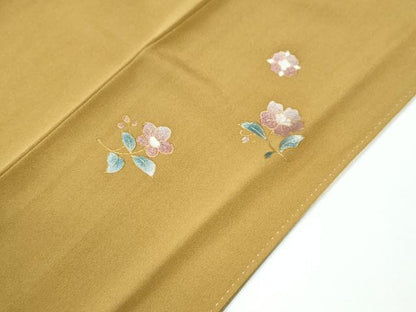 平和屋着物●中国三大刺繍　スワトウ刺繍　訪問着　仕覆花文　暈し染め　金彩　正絹　逸品　CABM4509yc
