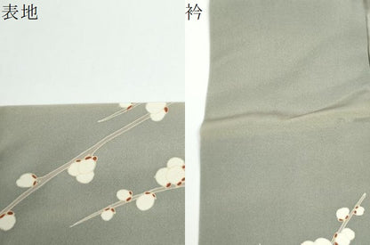 平和屋着物●訪問着　刺繍　枝花文　暈し染め　金彩　正絹　逸品　CABM4515yc